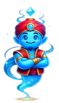 AI Genie mascot